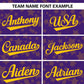 Custom Purple Gold Personalized Star Graffiti Pattern Authentic Baseball Jersey Limited