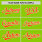 Custom Neon Green Orange Personalized Raglan Sleeves Design Authentic Baseball Jersey Limited