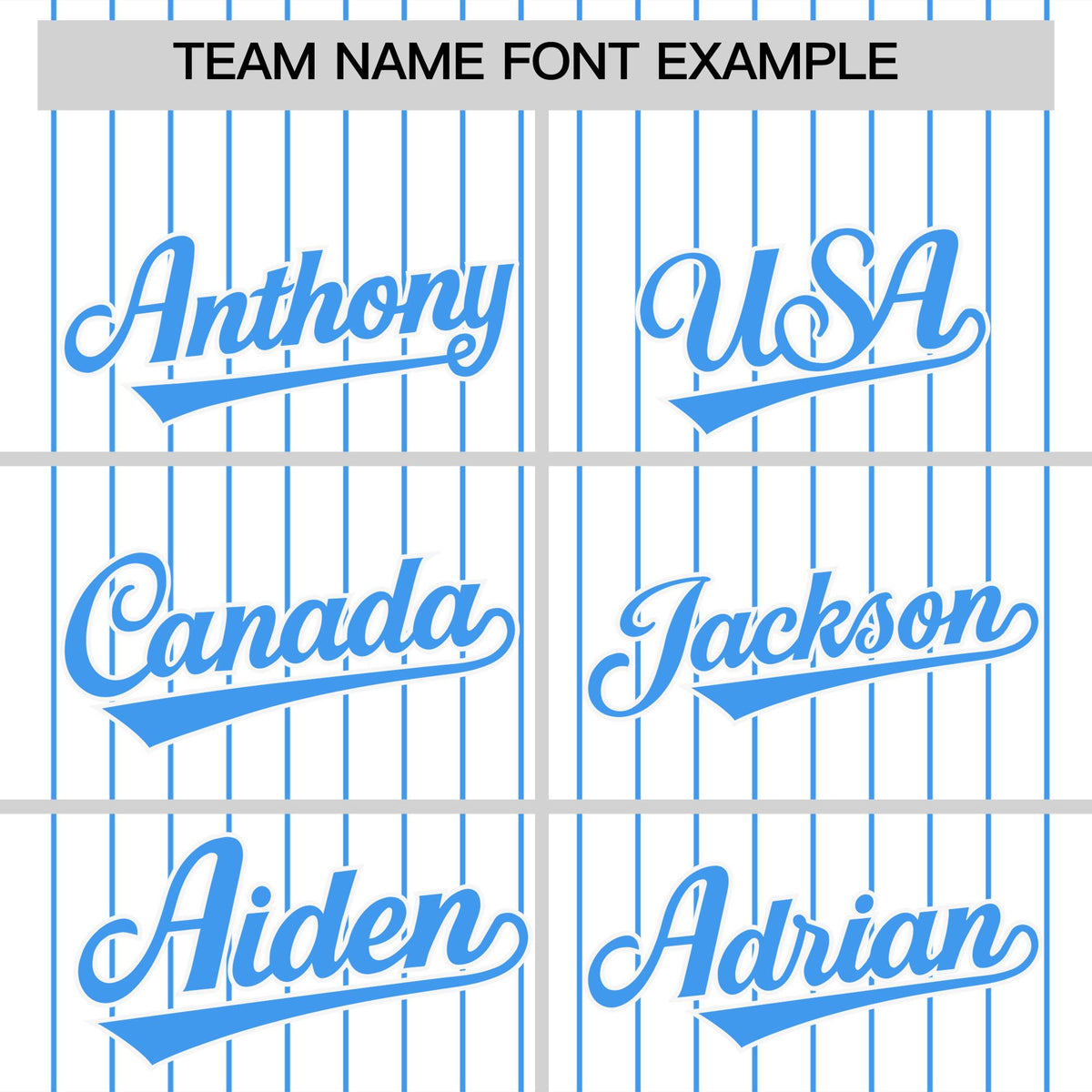 Custom White Powder Blue Pinstripe Personalized Two-Tone Authentic Baseball Jersey Limited