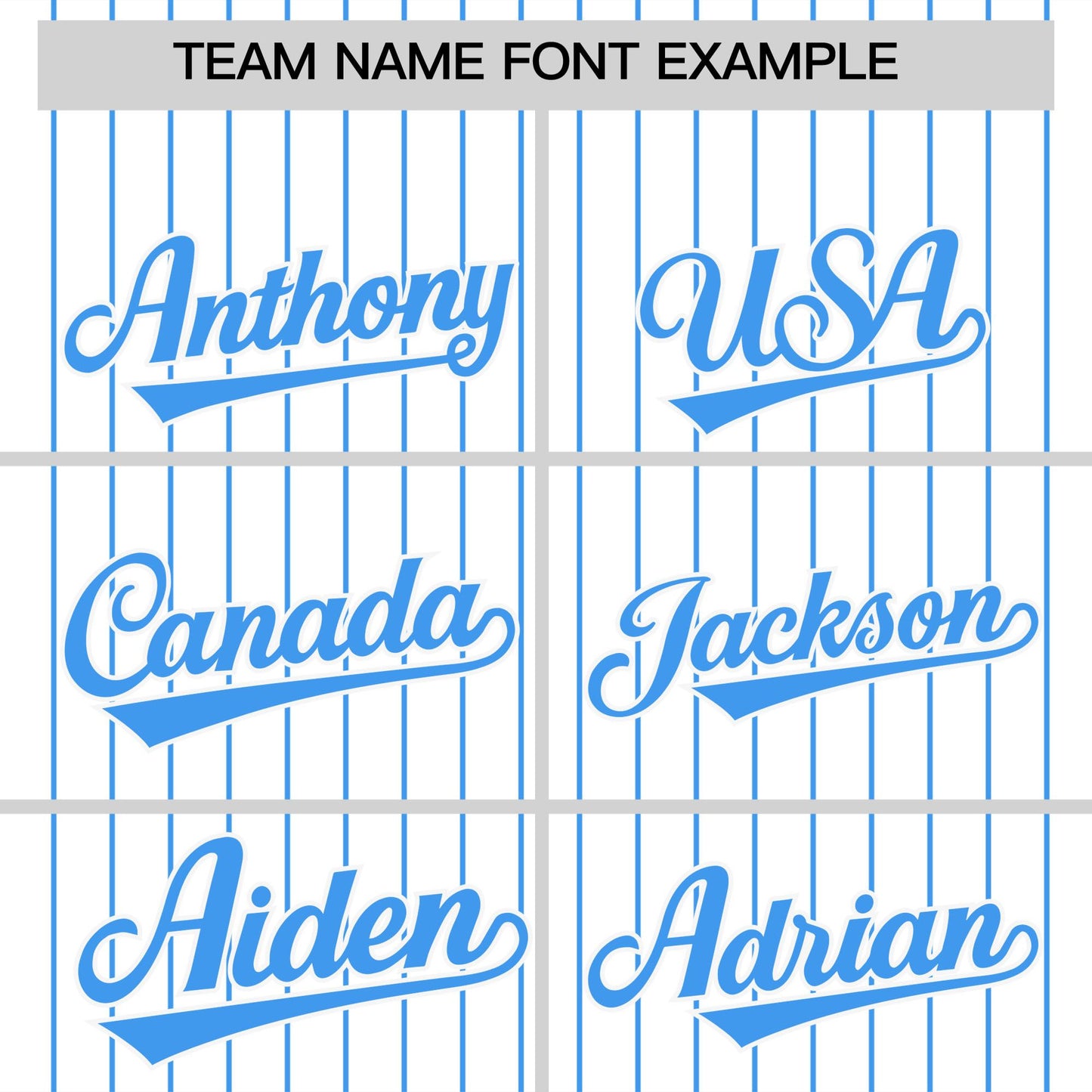 Custom White Powder Blue Pinstripe Personalized Two-Tone Authentic Baseball Jersey Limited