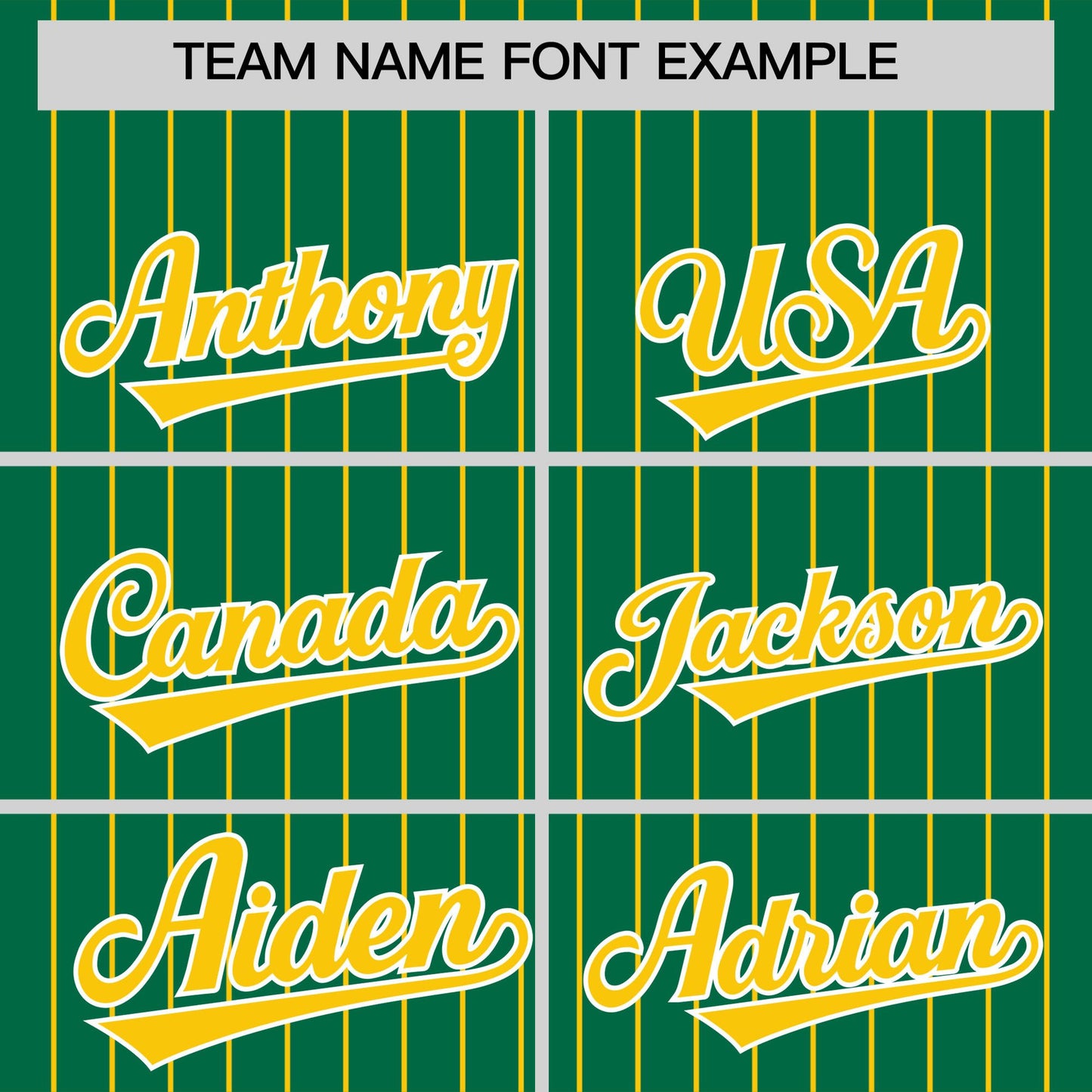 Custom Kelly Green Gold Pinstripe Personalized Two-Tone Authentic Baseball Jersey Limited