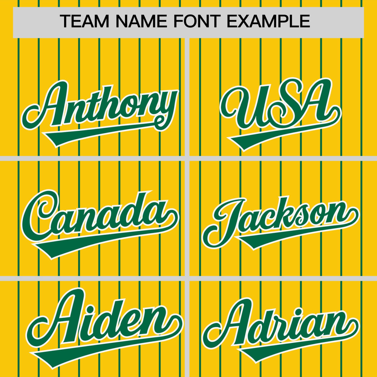 Custom Gold Kelly Green Pinstripe Personalized Two-Tone Authentic Baseball Jersey Limited