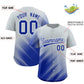 Custom Silver Royal Diagonal Stripe Personalized Gradient Fashion Baseball Jersey Limited
