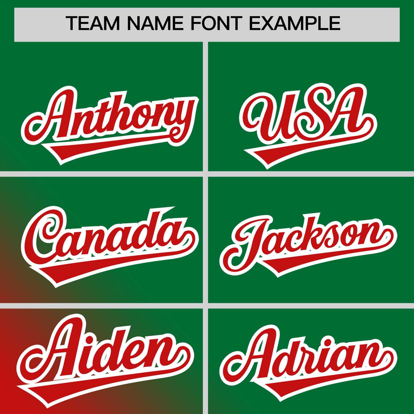 Custom Kelly Green Red Diagonal Stripe Personalized Gradient Fashion Baseball Jersey Limited