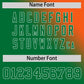 Custom Orange Kelly Green Diagonal Stripe Personalized Gradient Fashion Baseball Jersey Limited