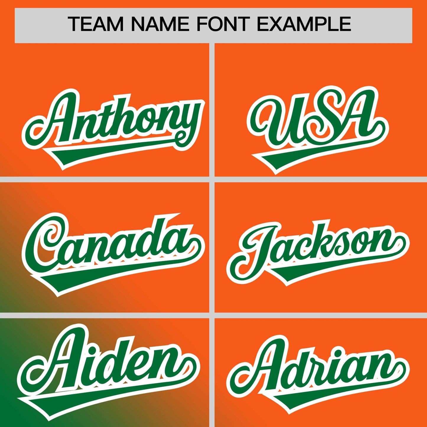 Custom Orange Kelly Green Diagonal Stripe Personalized Gradient Fashion Baseball Jersey Limited