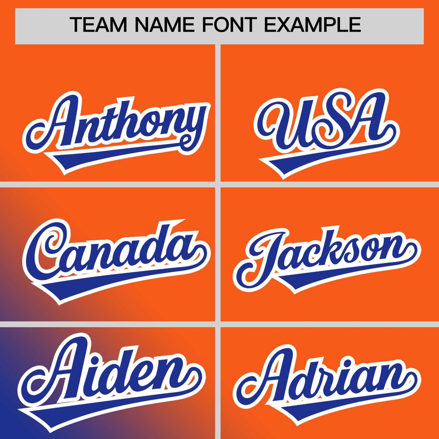 Custom Orange Royal Diagonal Stripe Personalized Gradient Fashion Baseball Jersey Limited