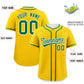 Custom Gold Kelly Green Personalized Classic Authentic Baseball Jersey Limited
