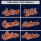 Custom Navy Orange Personalized Edge Color Block Authentic Baseball Jersey Limited