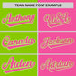 Custom Neon Green Pink Two Tone Striped Fashion Authentic Baseball Jersey Limited