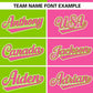Custom Neon Green Pink Stripe-Solid Combo Fashion Authentic Baseball Jersey Limited