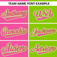 Custom Pink Neon Green Stripe-Solid Combo Fashion Authentic Baseball Jersey Limited