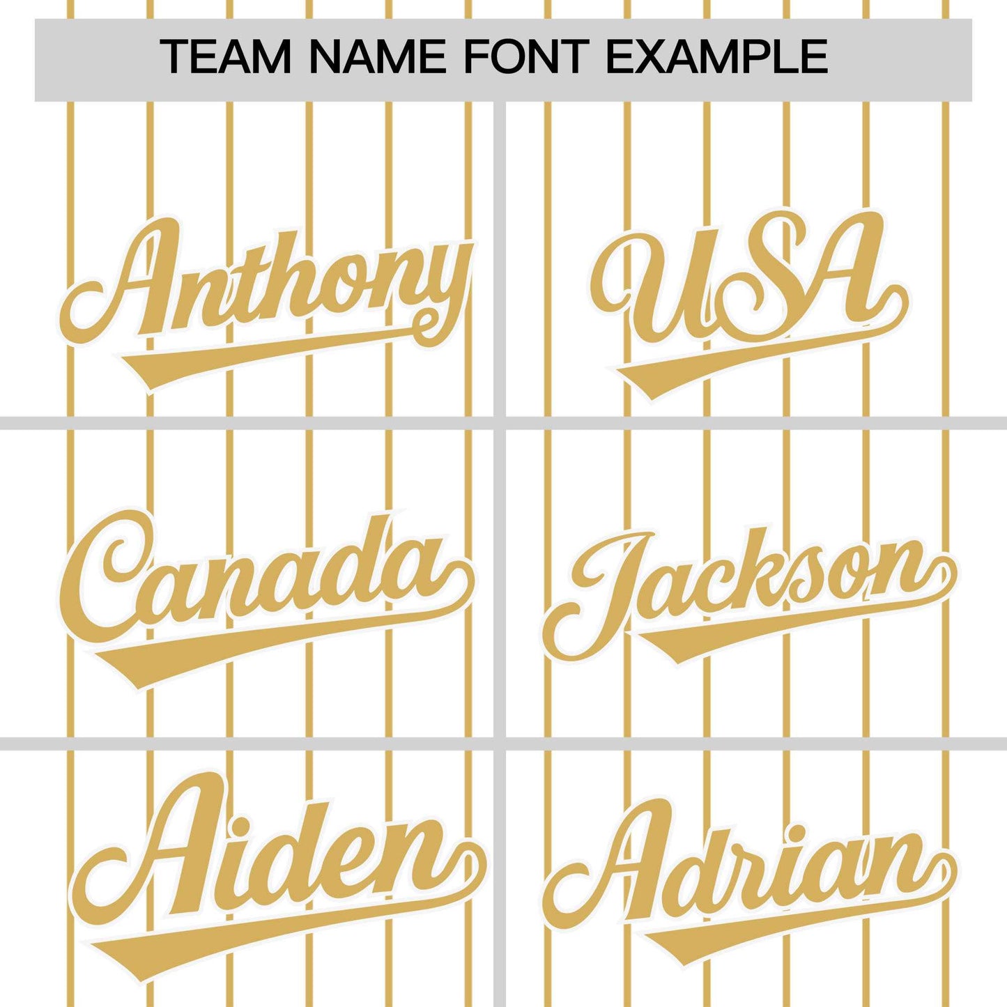 Custom White Old Gold Pinstripe Personalized Two-Tone Authentic Baseball Jersey Limited