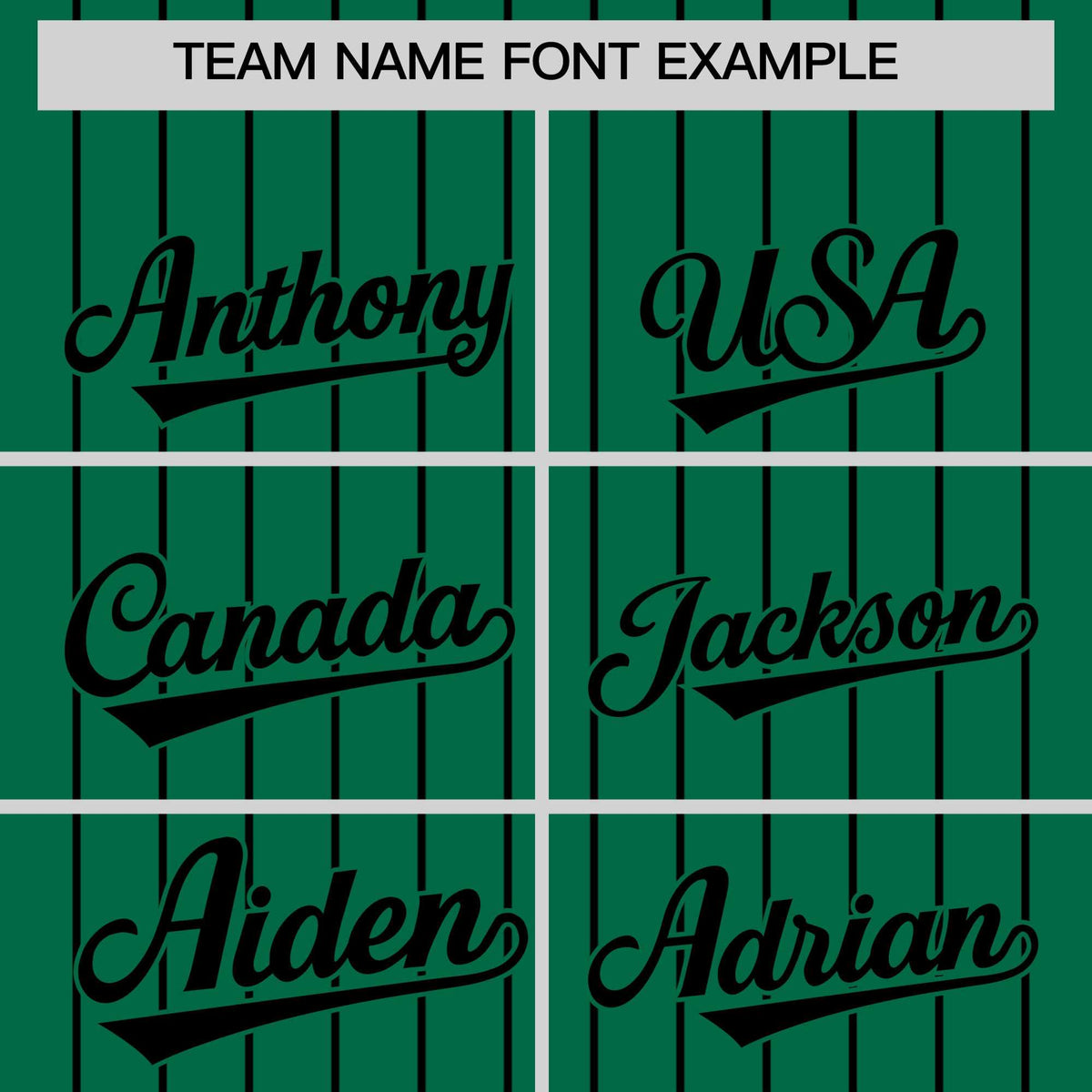 Custom Kelly Green Black Pinstripe Personalized Two-Tone Authentic Baseball Jersey Limited