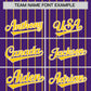 Custom Purple Gold Pinstripe Personalized Two-Tone Authentic Baseball Jersey Limited
