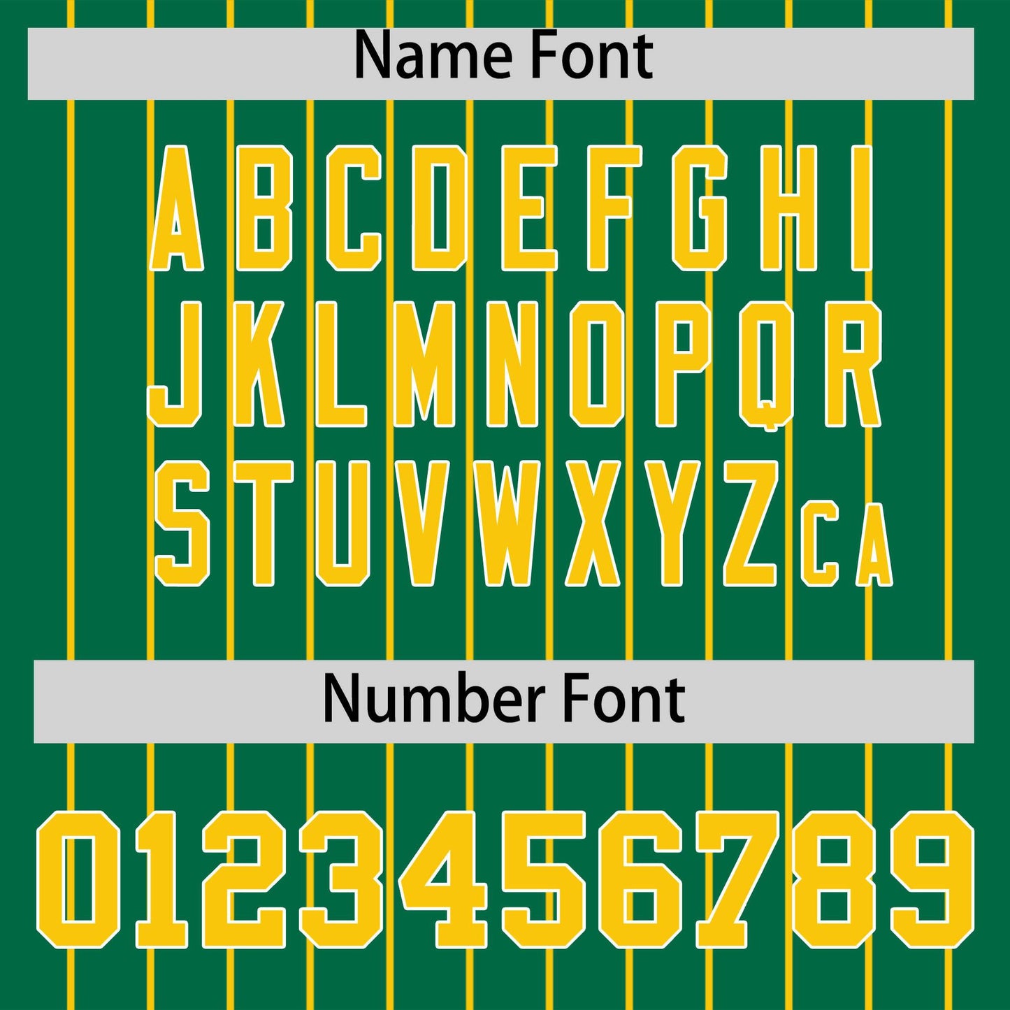 Custom Gold Kelly Green Pinstripe Personalized Two-Tone Authentic Baseball Jersey Limited