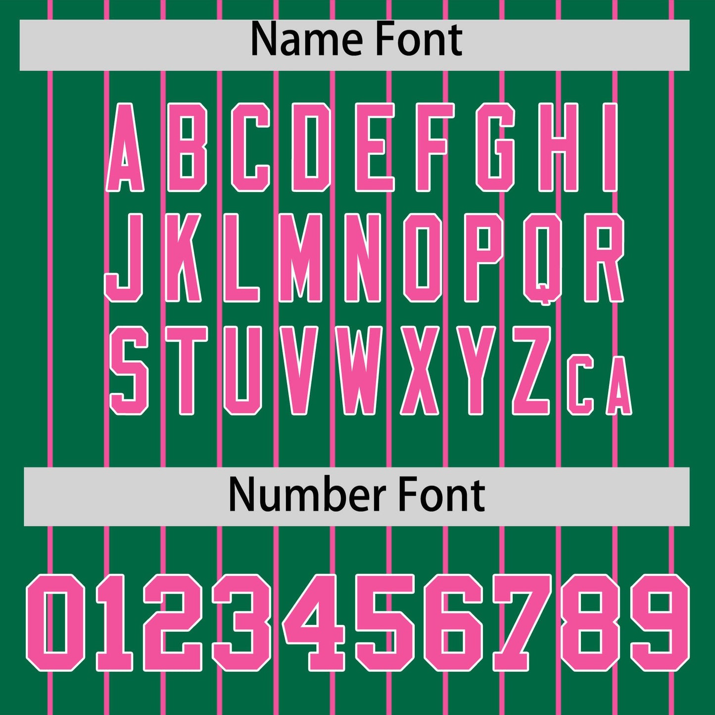 Custom Pink Kelly Green Pinstripe Personalized Two-Tone Authentic Baseball Jersey Limited