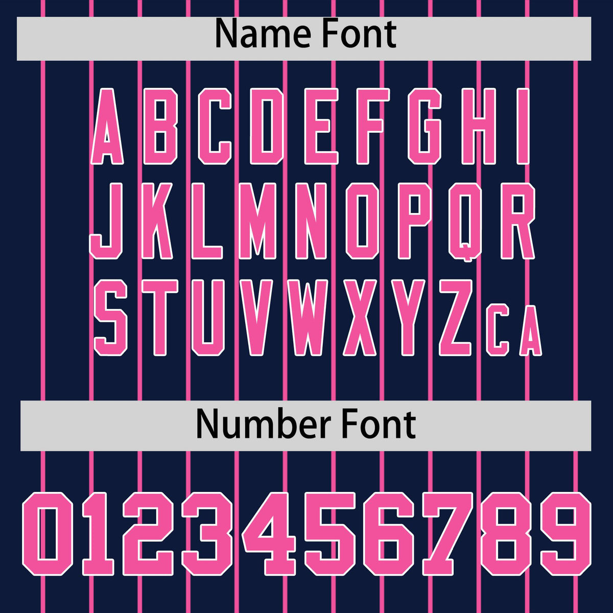 Custom Pink Navy Pinstripe Personalized Two-Tone Authentic Baseball Jersey Limited