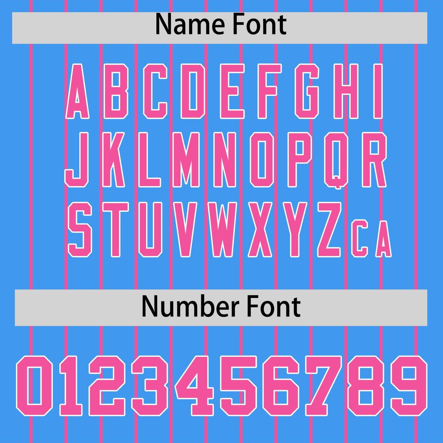 Custom Pink Powder Blue Pinstripe Personalized Two-Tone Authentic Baseball Jersey Limited