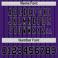 Custom Black Purple Pinstripe Personalized Two-Tone Authentic Baseball Jersey Limited
