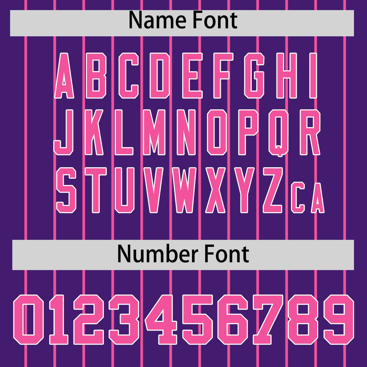 Custom Pink Purple Pinstripe Personalized Two-Tone Authentic Baseball Jersey Limited