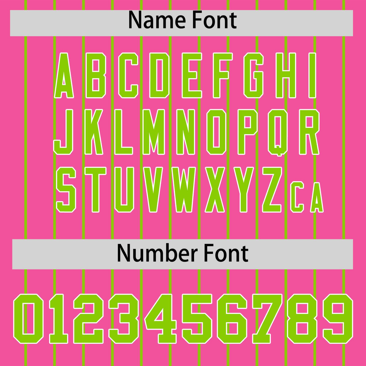 Custom Neon Green Pink Pinstripe Personalized Two-Tone Authentic Baseball Jersey Limited