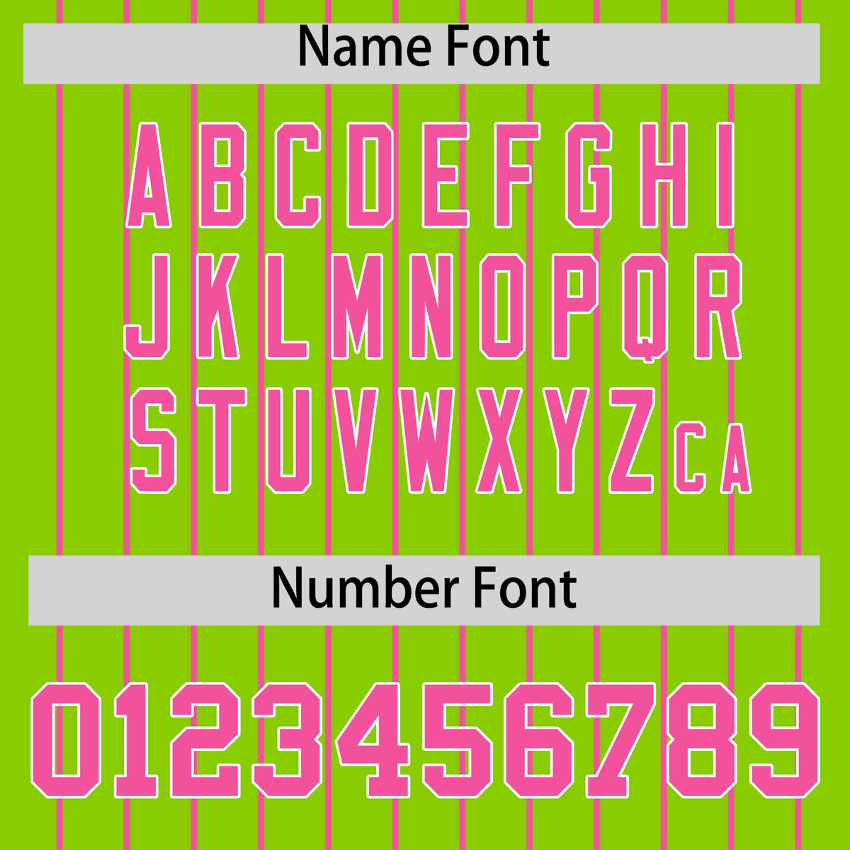 Custom Pink Neon Green Pinstripe Personalized Two-Tone Authentic Baseball Jersey Limited