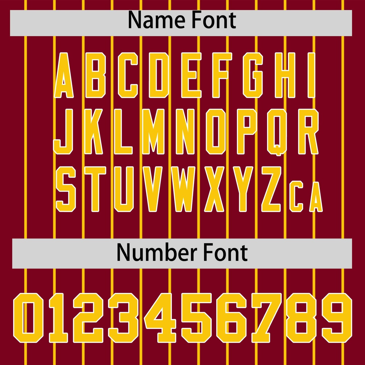 Custom Gold Crimson Pinstripe Personalized Two-Tone Authentic Baseball Jersey Limited