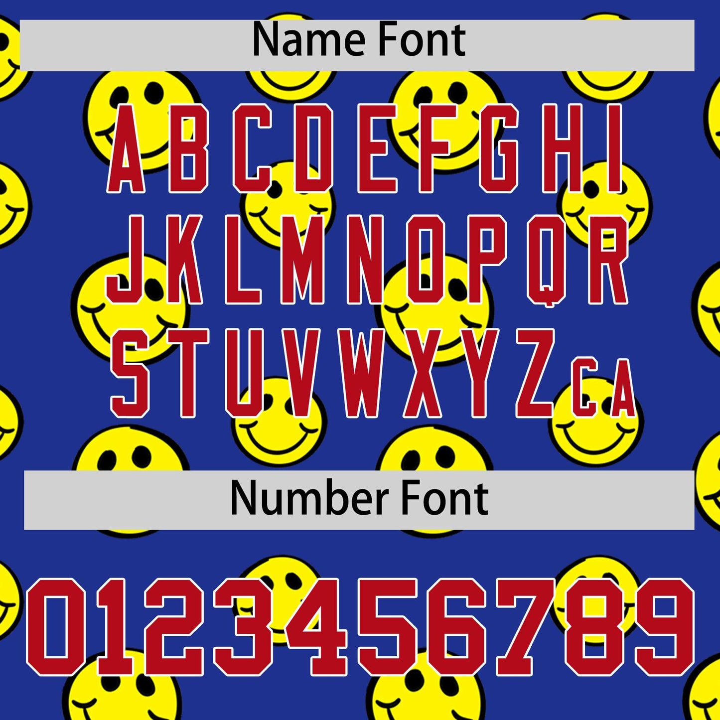 Custom White Royal Graffiti Gradient Pattern Authentic Smile Baseball Jersey Limited