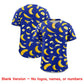 Custom Royal Blue Banana Graffiti Pattern Fashion Authentic Baseball Jersey Limited