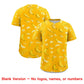 Custom Yellow Banana Graffiti Pattern Fashion Authentic Baseball Jersey Limited