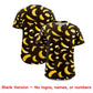 Custom Brown Banana Graffiti Pattern Fashion Authentic Baseball Jersey Limited