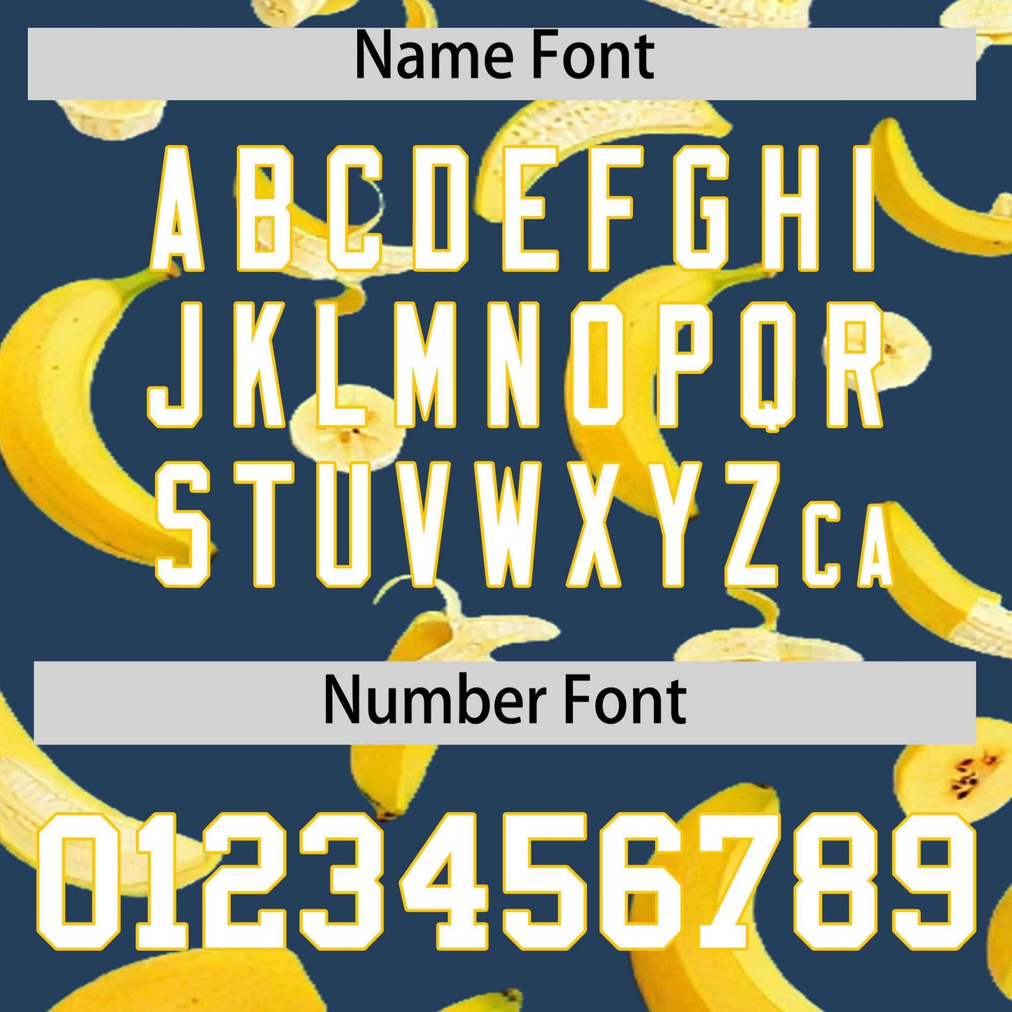 Custom Midnight Blue Banana Graffiti Pattern Fashion Authentic Baseball Jersey Limited