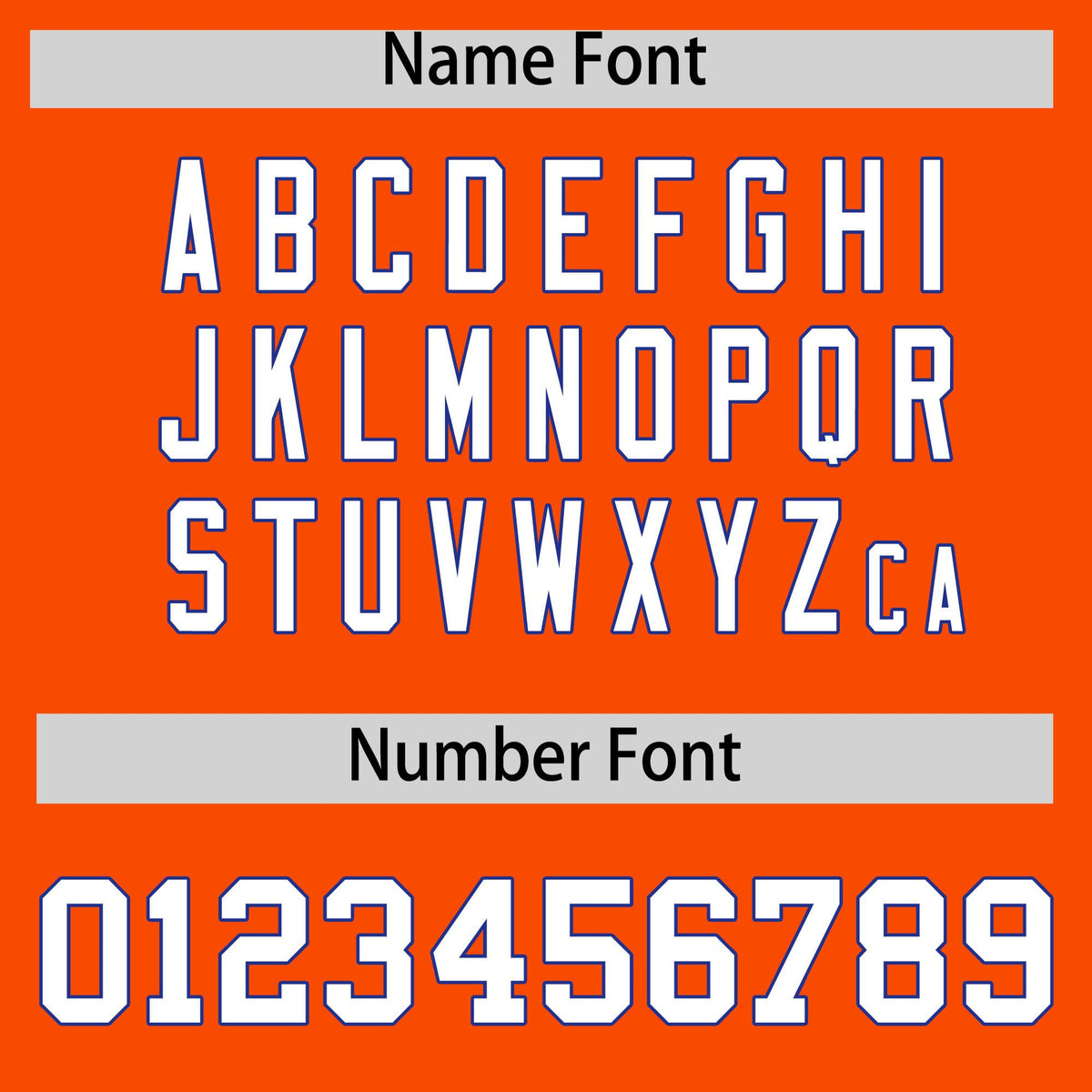 Custom Orange Royal Blue Star Pattern Thick Stripes Baseball Jersey Limited