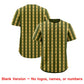 Custom Olive Old Gold Star Pattern Thick Stripes Baseball Jersey Limited