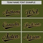 Custom Olive Old Gold Star Pattern Thick Stripes Baseball Jersey Limited