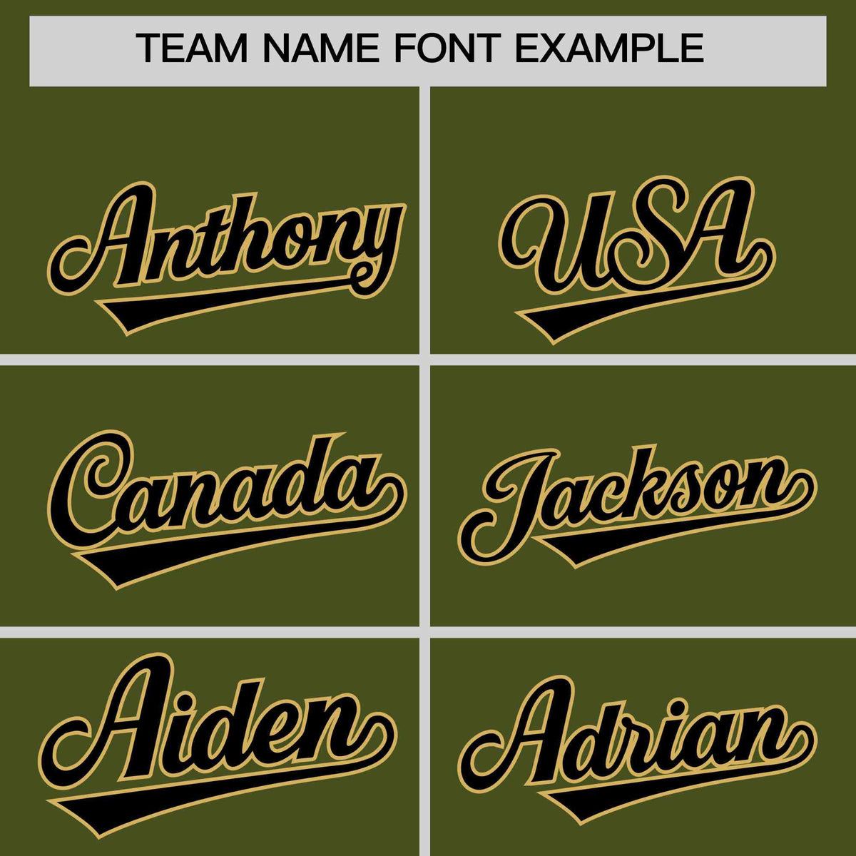 Custom Olive Old Gold Star Pattern Thick Stripes Baseball Jersey Limited