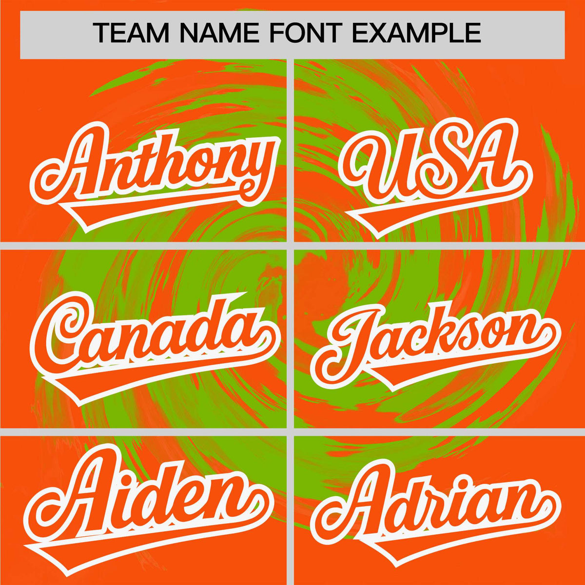 Custom Neon Green Orange Swirl Graffiti Pattern Authentic Baseball Jersey Limited