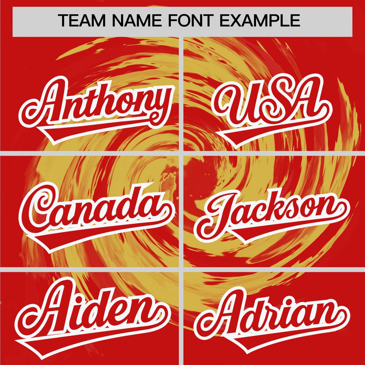 Custom Old Gold Red Swirl Graffiti Pattern Authentic Baseball Jersey Limited