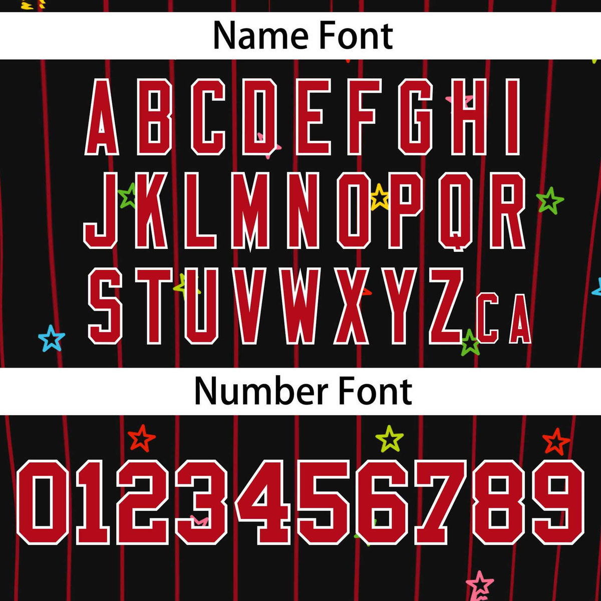 Custom Black Red Stripe Fashion Personalized Star Pattern Authentic Baseball Jersey Limited