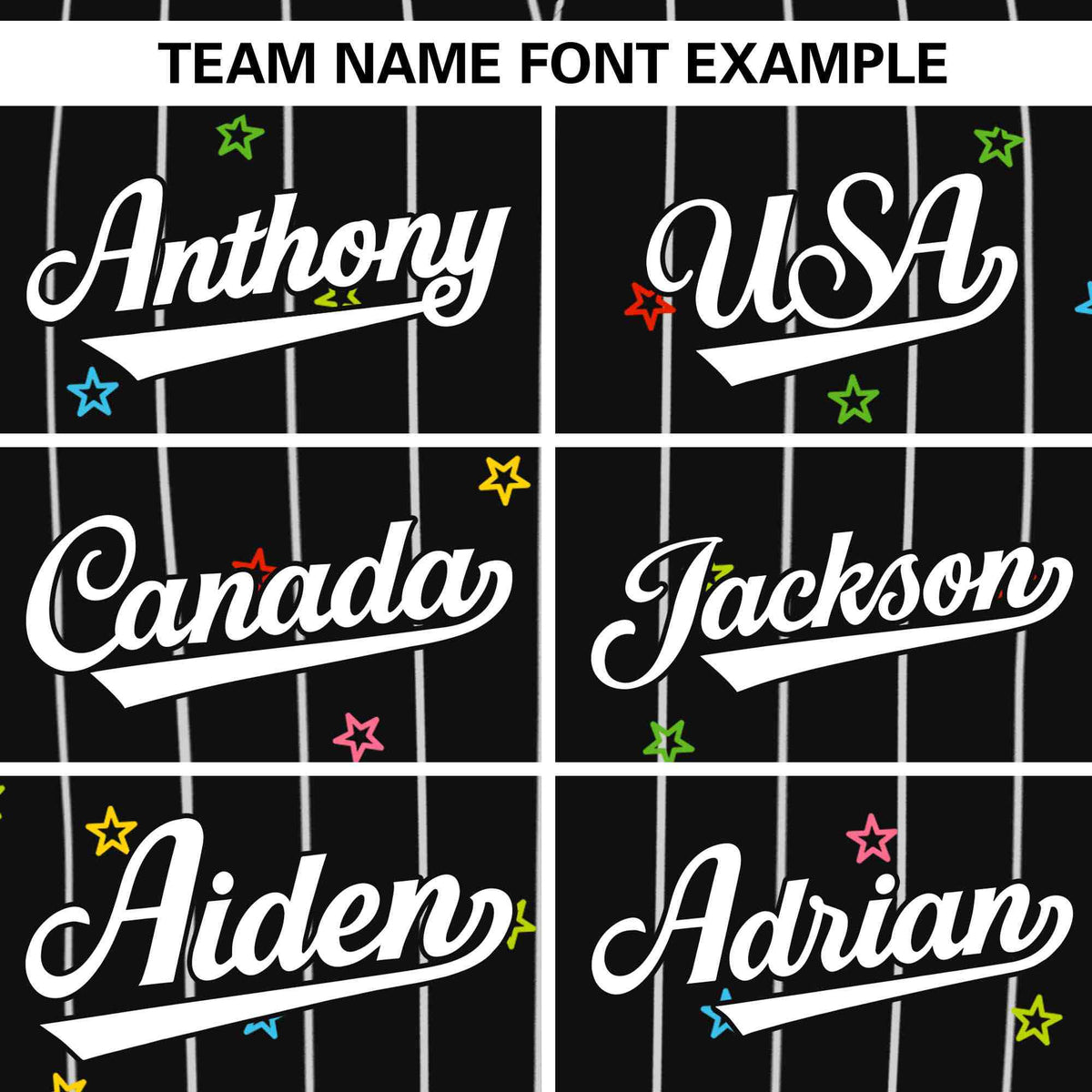 Custom Black White Stripe Fashion Personalized Star Pattern Authentic Baseball Jersey Limited