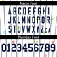 Custom White Navy Stripe Fashion Personalized Star Pattern Authentic Baseball Jersey Limited