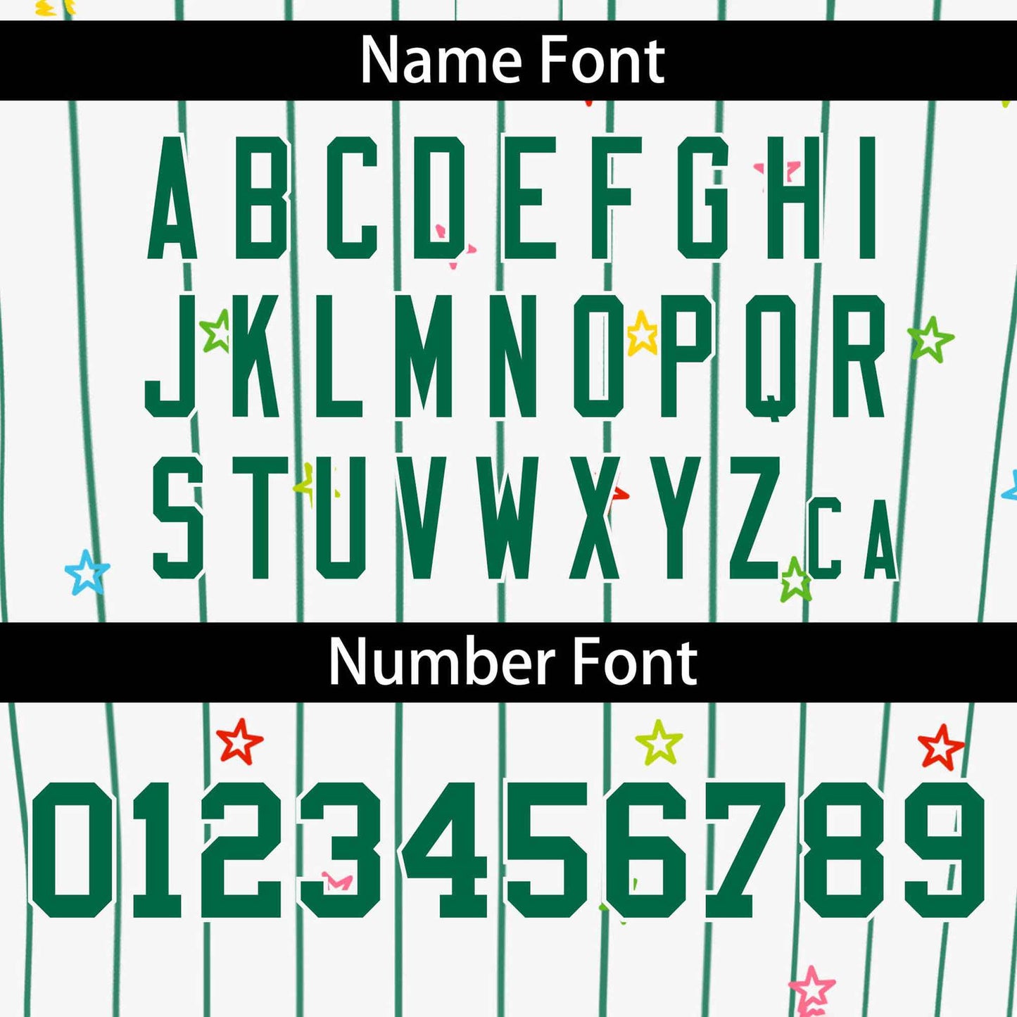 Custom White Kelly Green Stripe Fashion Personalized Star Pattern Authentic Baseball Jersey Limited