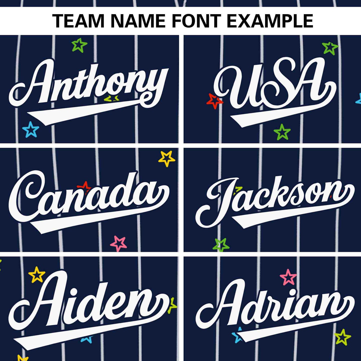 Custom Navy White Stripe Fashion Personalized Star Pattern Authentic Baseball Jersey Limited