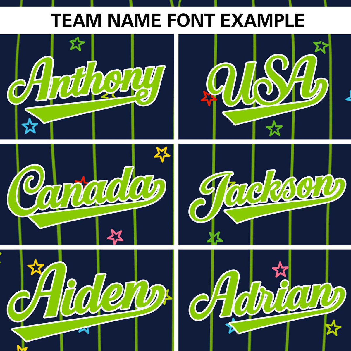 Custom Navy Neon Green Stripe Fashion Personalized Star Pattern Authentic Baseball Jersey Limited