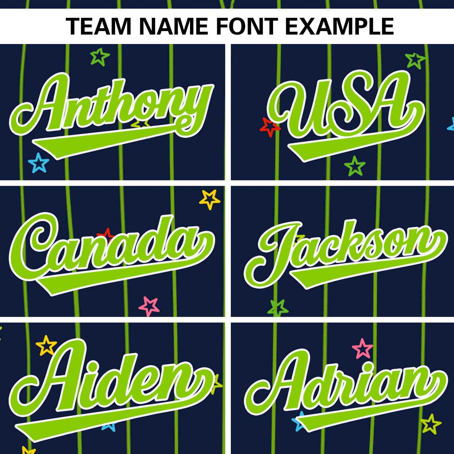 Custom Navy Neon Green Stripe Fashion Personalized Star Pattern Authentic Baseball Jersey Limited