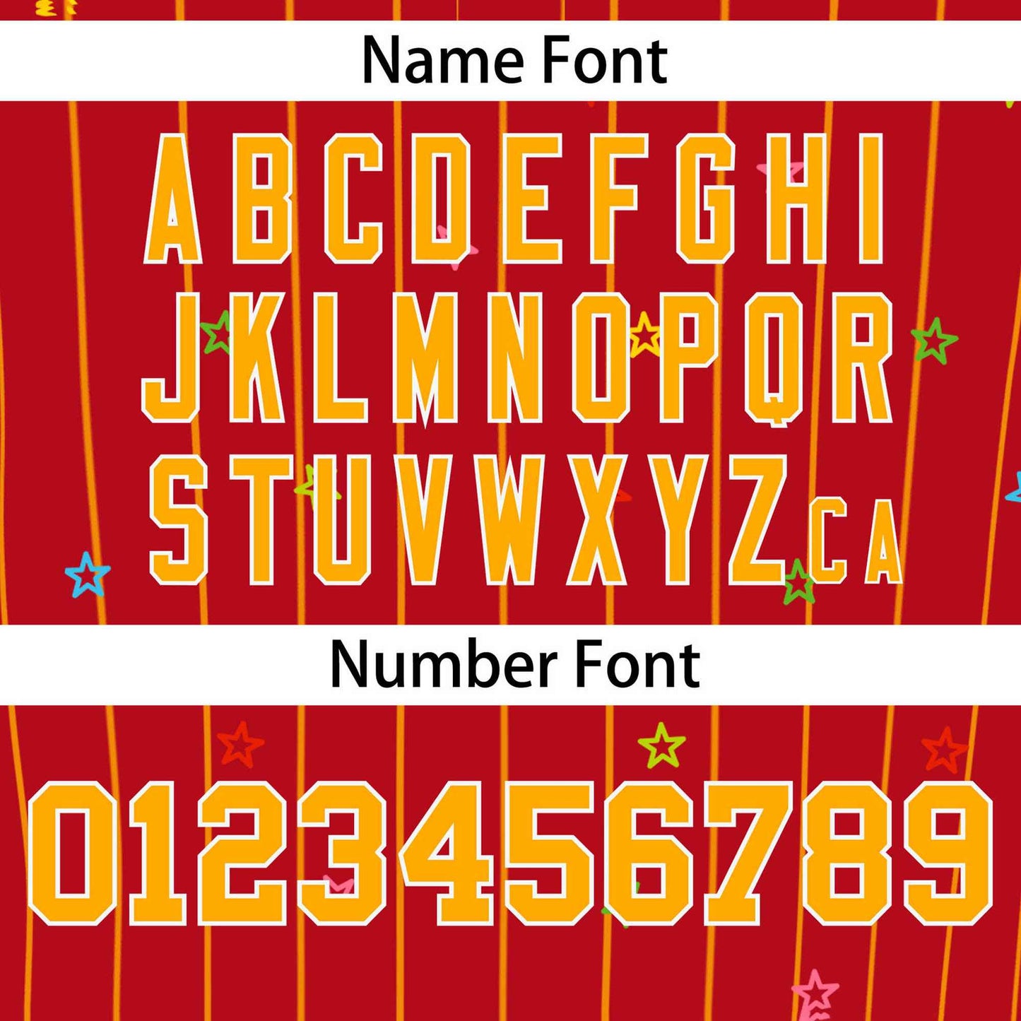 Custom Red Yellow Stripe Fashion Personalized Star Pattern Authentic Baseball Jersey Limited