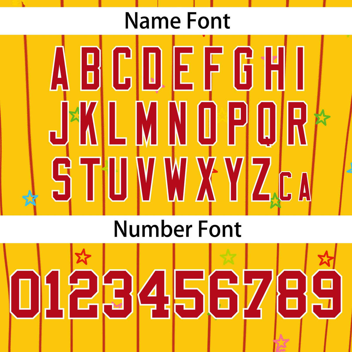 Custom Gold Red Stripe Fashion Personalized Star Pattern Authentic Baseball Jersey Limited