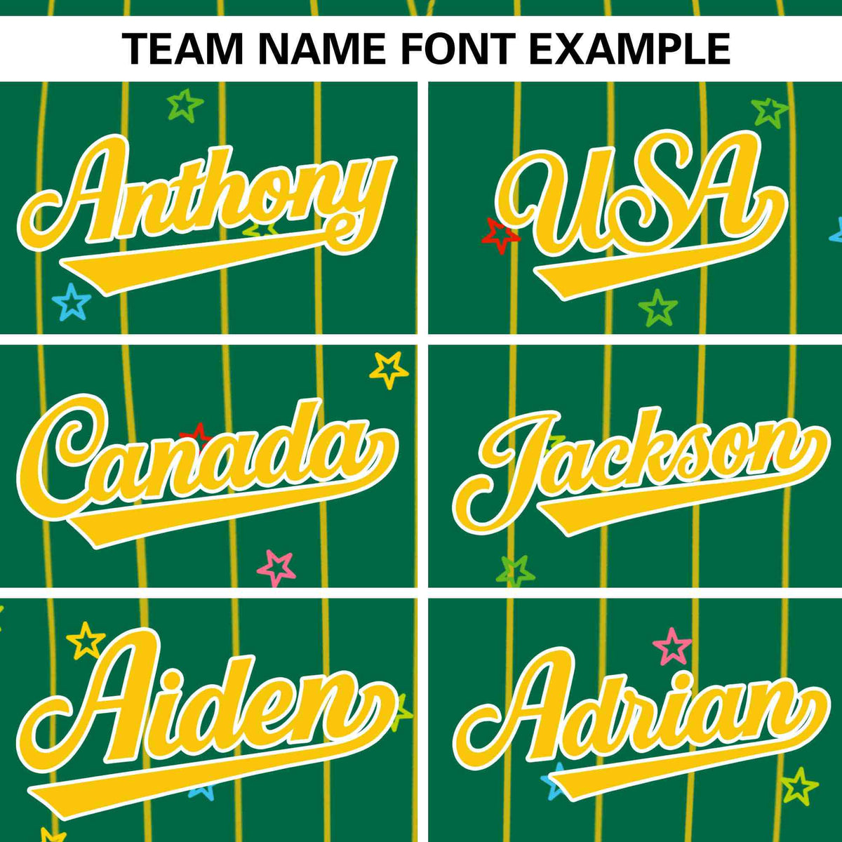 Custom Kelly Green Gold Stripe Fashion Personalized Star Pattern Authentic Baseball Jersey Limited