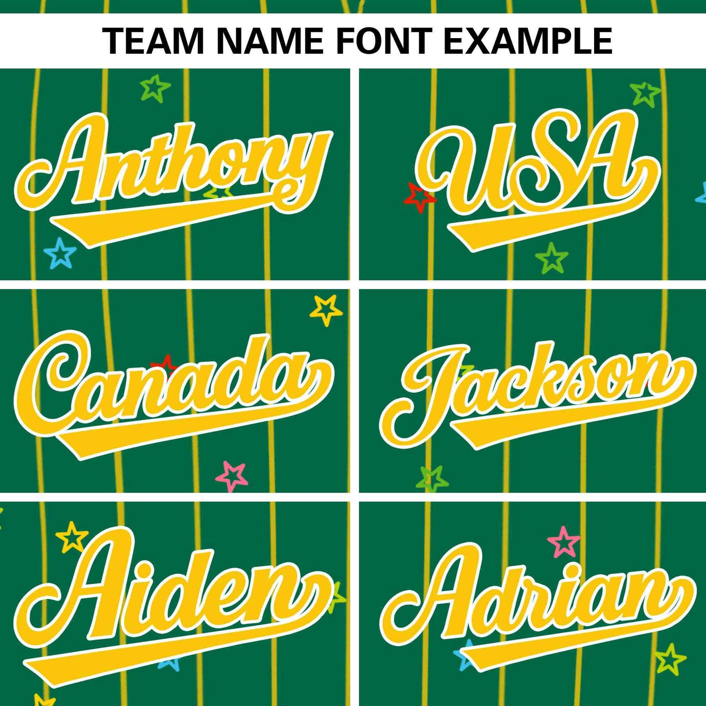 Custom Kelly Green Gold Stripe Fashion Personalized Star Pattern Authentic Baseball Jersey Limited
